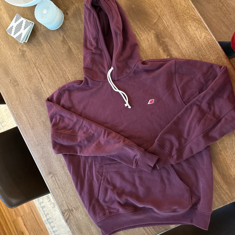 Men's New Balance Burgundy Hoodie